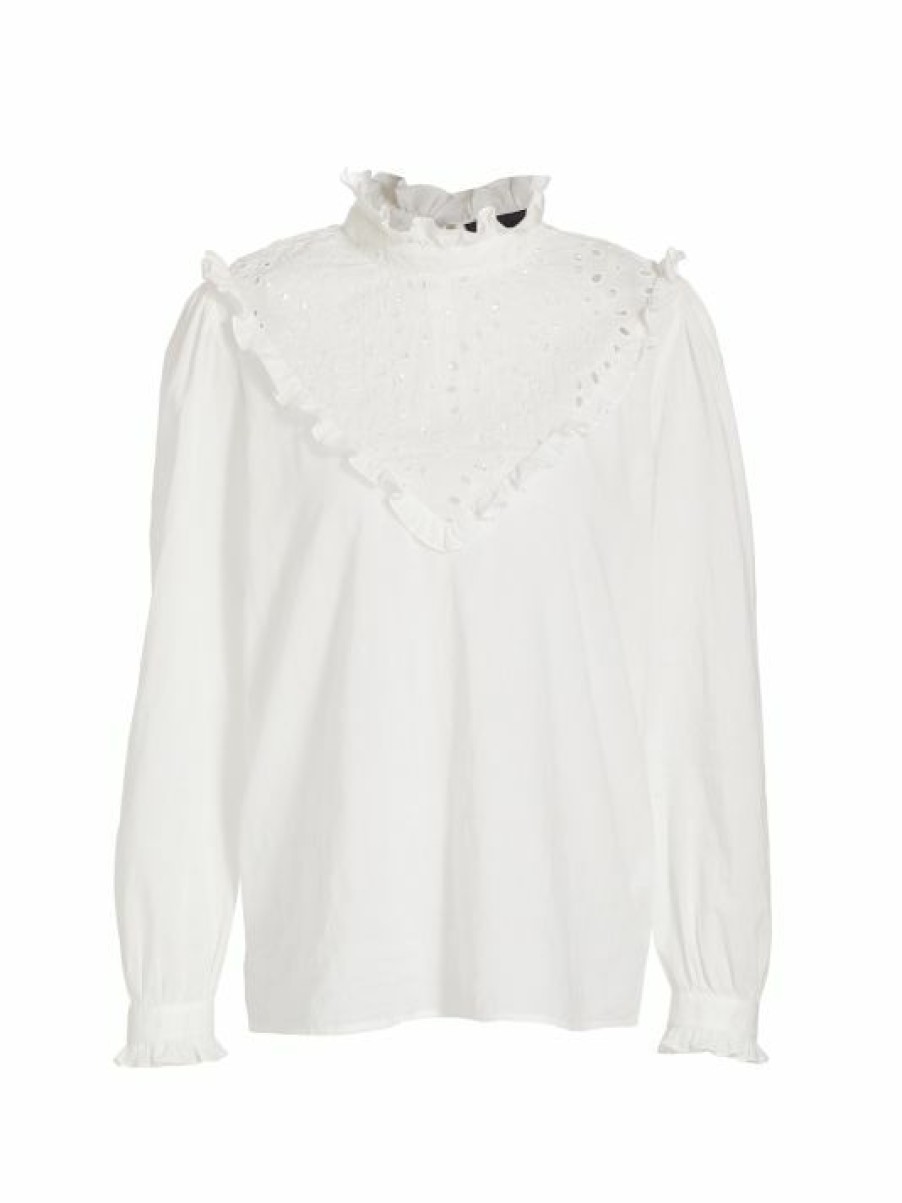 * Nili Lotan Corina Eyelet Lace Top | Tops