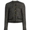 * Nili Lotan Aubrey Cropped Houndstooth Jacket | Coats & Jackets