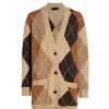 * Nili Lotan Sofhie Argyle Wool Cardigan | Sweaters