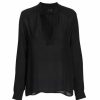 * Nili Lotan Yvette Silk Georgette Blouse | Tops