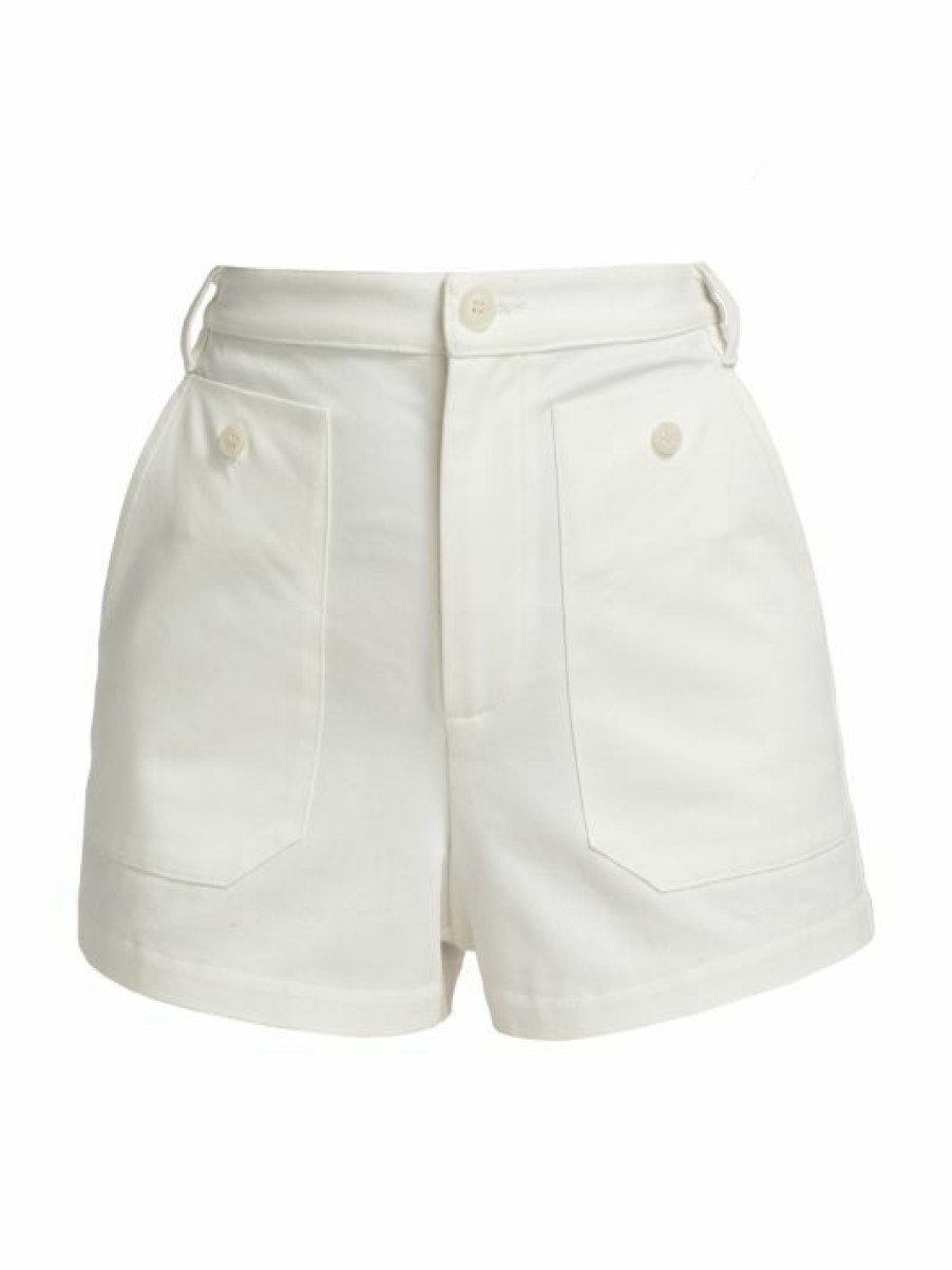 * Nili Lotan Augusta Cotton Twill Shorts | Shorts