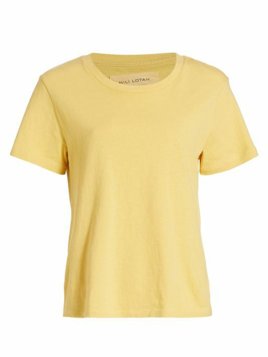 * Nili Lotan Corinne Solid T-Shirt | Tops