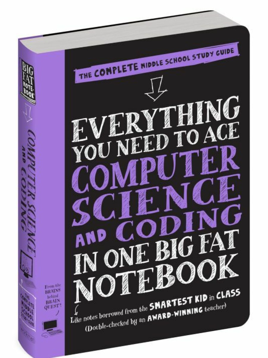 * Workman Publishing Middle School Big Fat Notebooks: Computer Science For Kids | Toys & Books