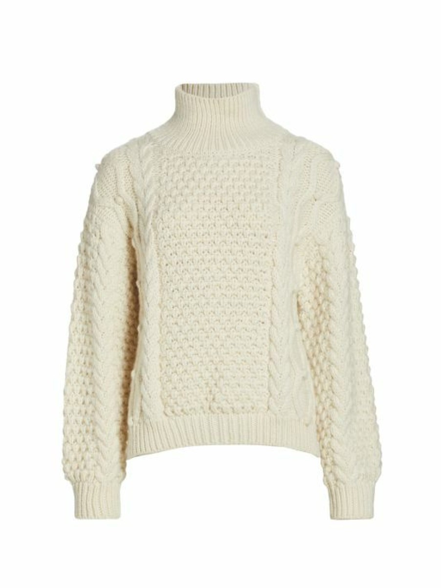 * Nili Lotan Hawthorn Cable Knit Wool Sweater | Sweaters