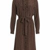 * Nili Lotan Sasha Belted Polka-Dot Shirtdress | Dresses