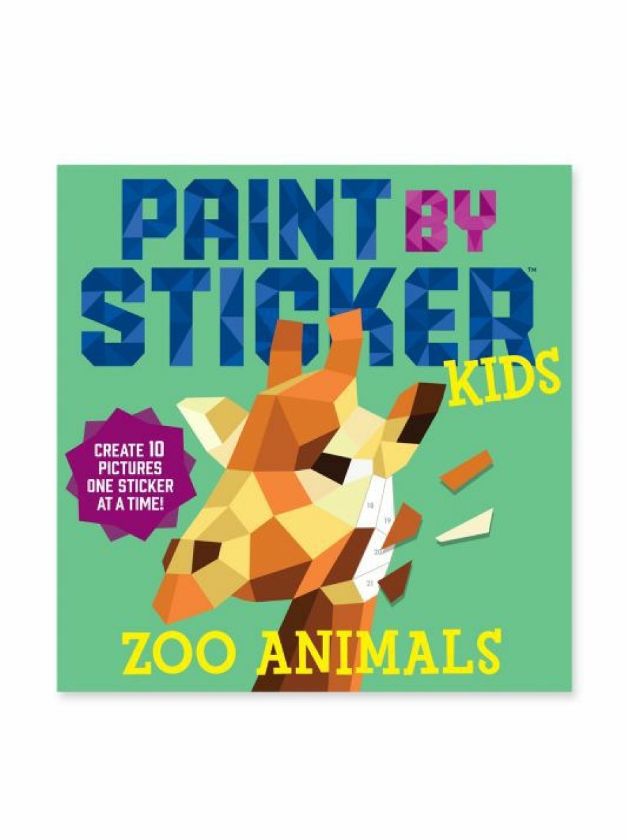 * Workman Publishing Paint By Sticker Kids- Zoo Animals For Kids | Toys & Books