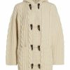 * Nili Lotan Hansel Hooded Cable-Knit Cardigan | Sweaters