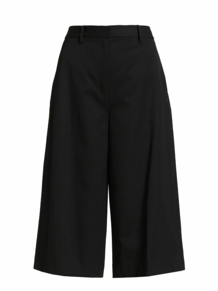 * Nili Lotan Ilford Virgin-Wool-Blend Gaucho Pants | Pants