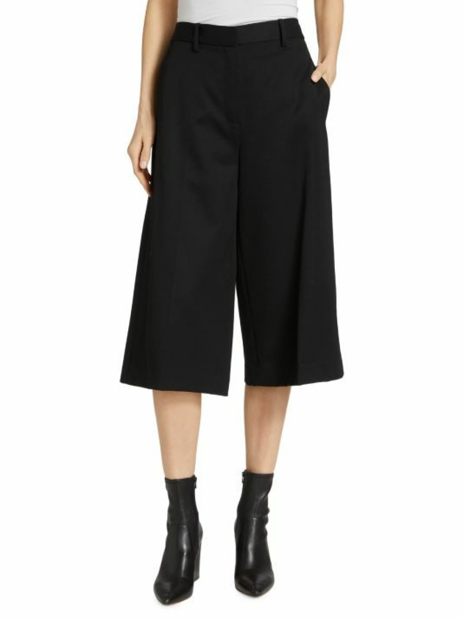 * Nili Lotan Ilford Virgin-Wool-Blend Gaucho Pants | Pants