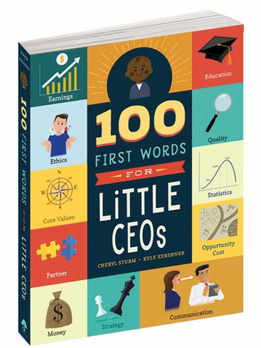 * Workman Publishing 100 First Words For Little Ceos Board Book For Kids | Toys & Books