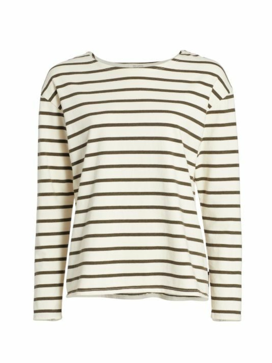 * Nili Lotan Arlette Striped Cotton T-Shirt | Tops