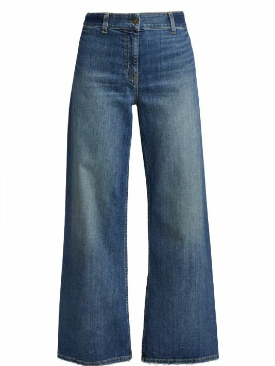 * Nili Lotan Megan High-Rise Stretch Wide-Leg Jeans | Jeans