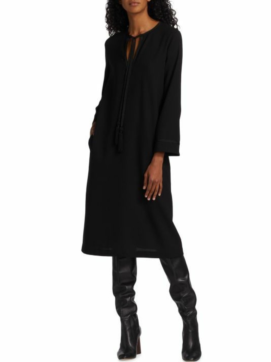 * Nili Lotan Zita Oversized V-Neck Midi-Dress | Dresses