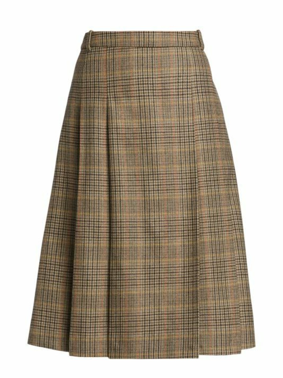 * Nili Lotan Rosemonde Pleated Plaid Skirt | Skirts