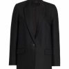 * Nili Lotan Diane Single-Breasted Pinstriped Blazer | Coats & Jackets