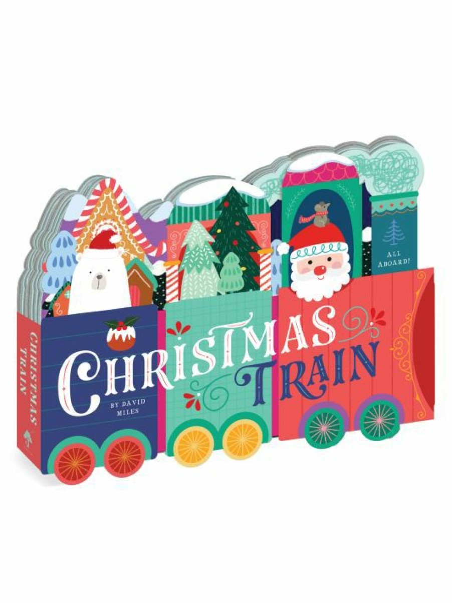 * Workman Publishing Christmas Train Board Book For Kids | Toys & Books