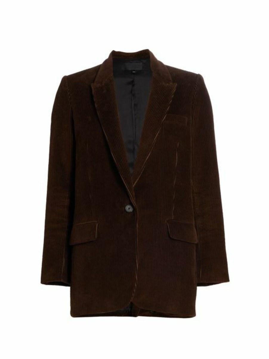 * Nili Lotan Diane Single-Breasted Corduroy Blazer | Coats & Jackets