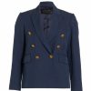 * Nili Lotan Henry Double-Breasted Linen & Silk Blazer | Coats & Jackets