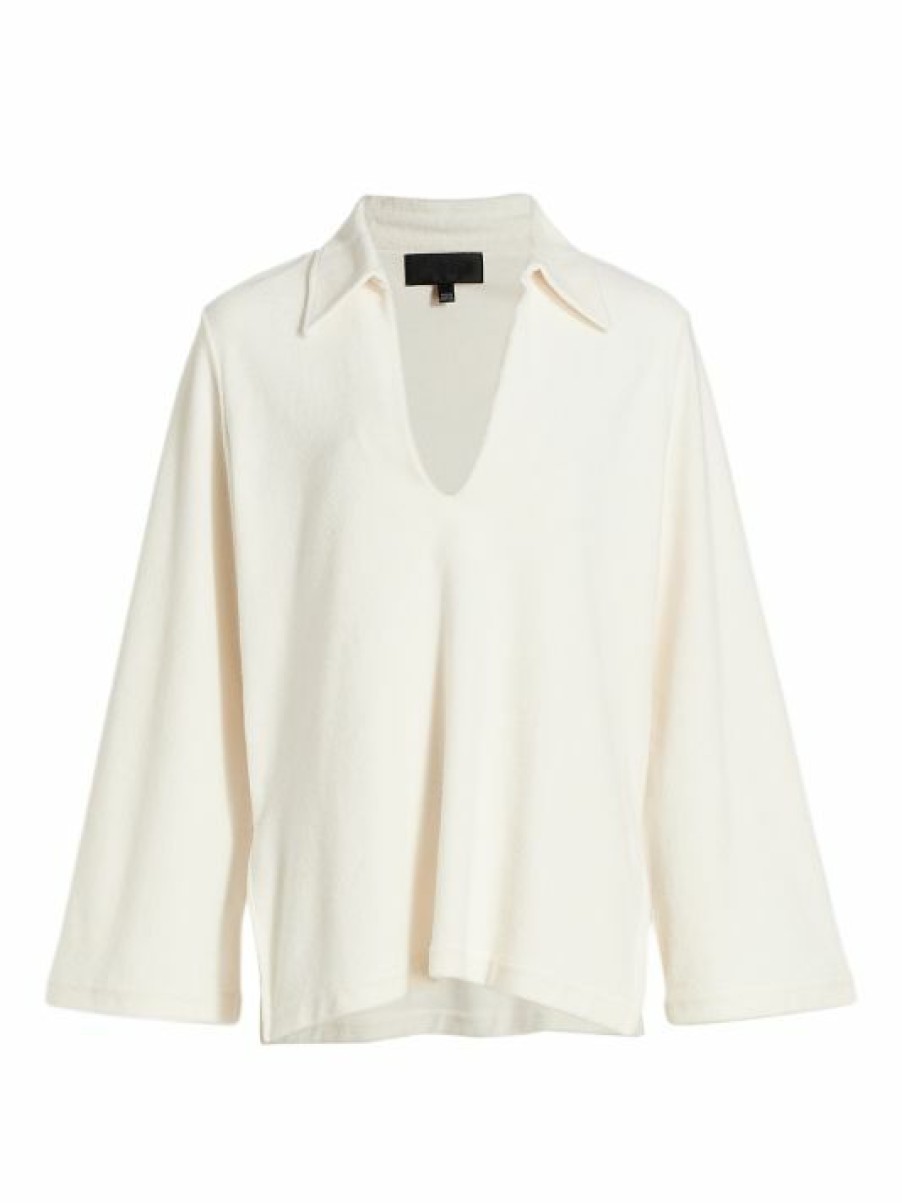 * Nili Lotan Paulette Cotton Terry Shirt | Tops