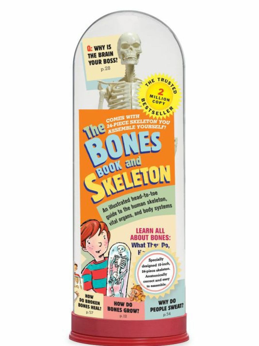 * Workman Publishing 2-Piece Bones Book And Skeleton Set For Kids | Toys & Books