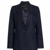 * Nili Lotan Denim Single-Breasted Blazer | Coats & Jackets