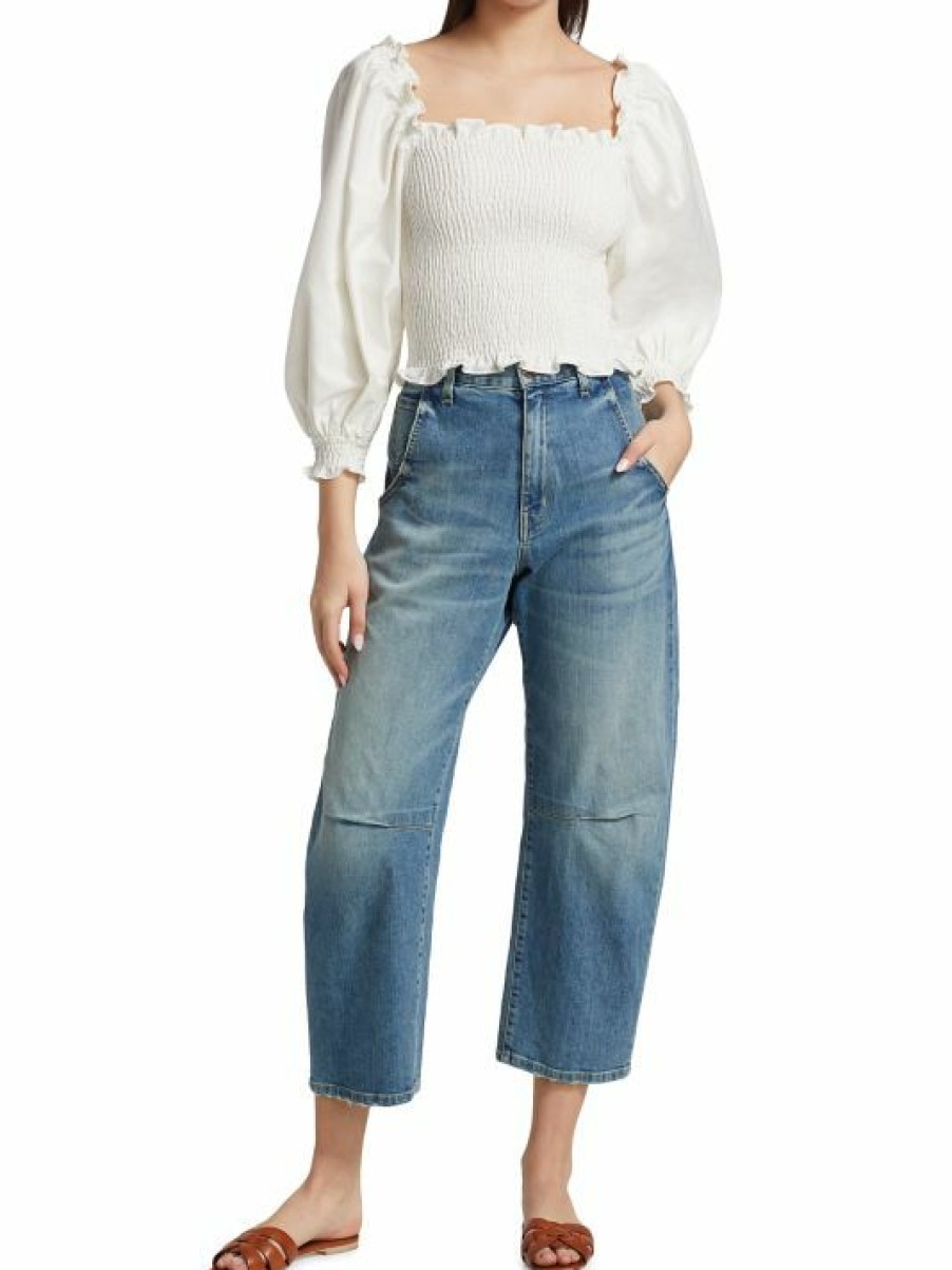 * Nili Lotan Emerson Mid-Rise Straight-Leg Jeans | Jeans