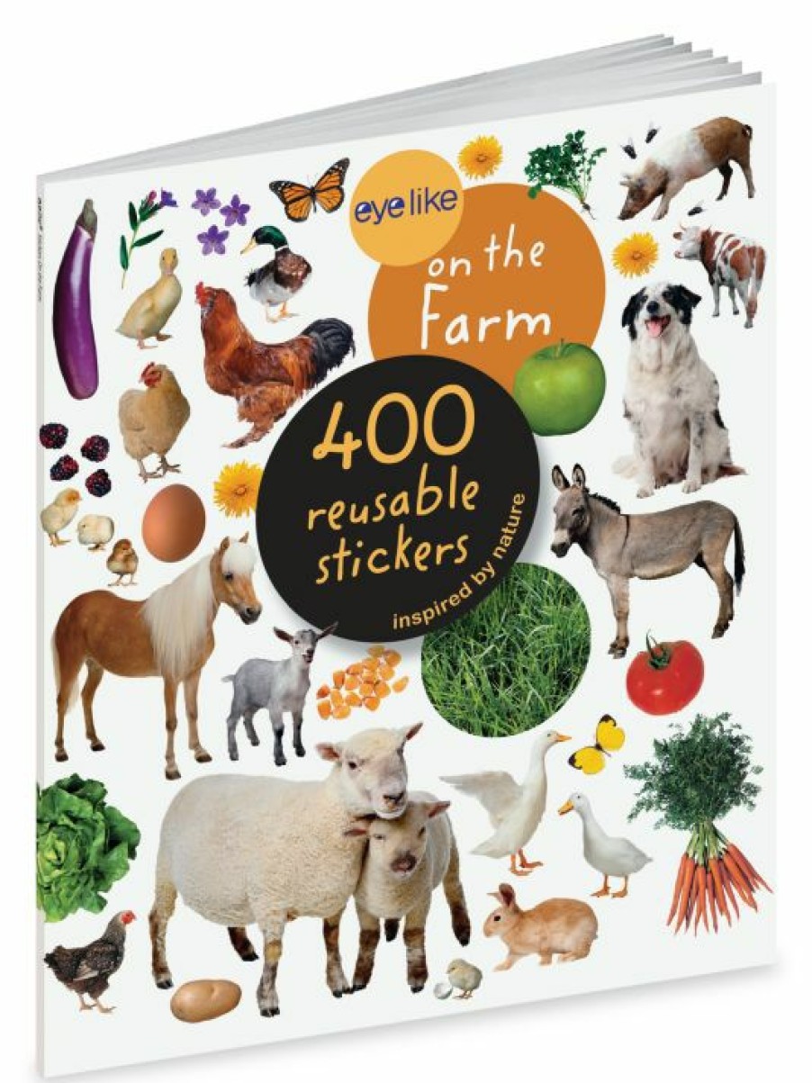 * Workman Publishing Eyelike Stickers: On The Farm Book For Kids | Toys & Books