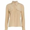 * Nili Lotan Ninette Silk Crepe De Chine Shirt | Tops