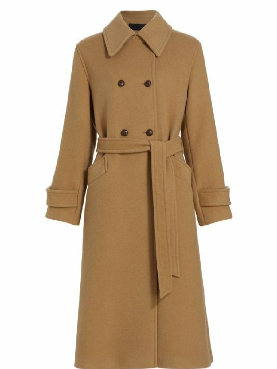 * Nili Lotan Amin Camel Hair Double-Breasted Trench Coat | Coats & Jackets