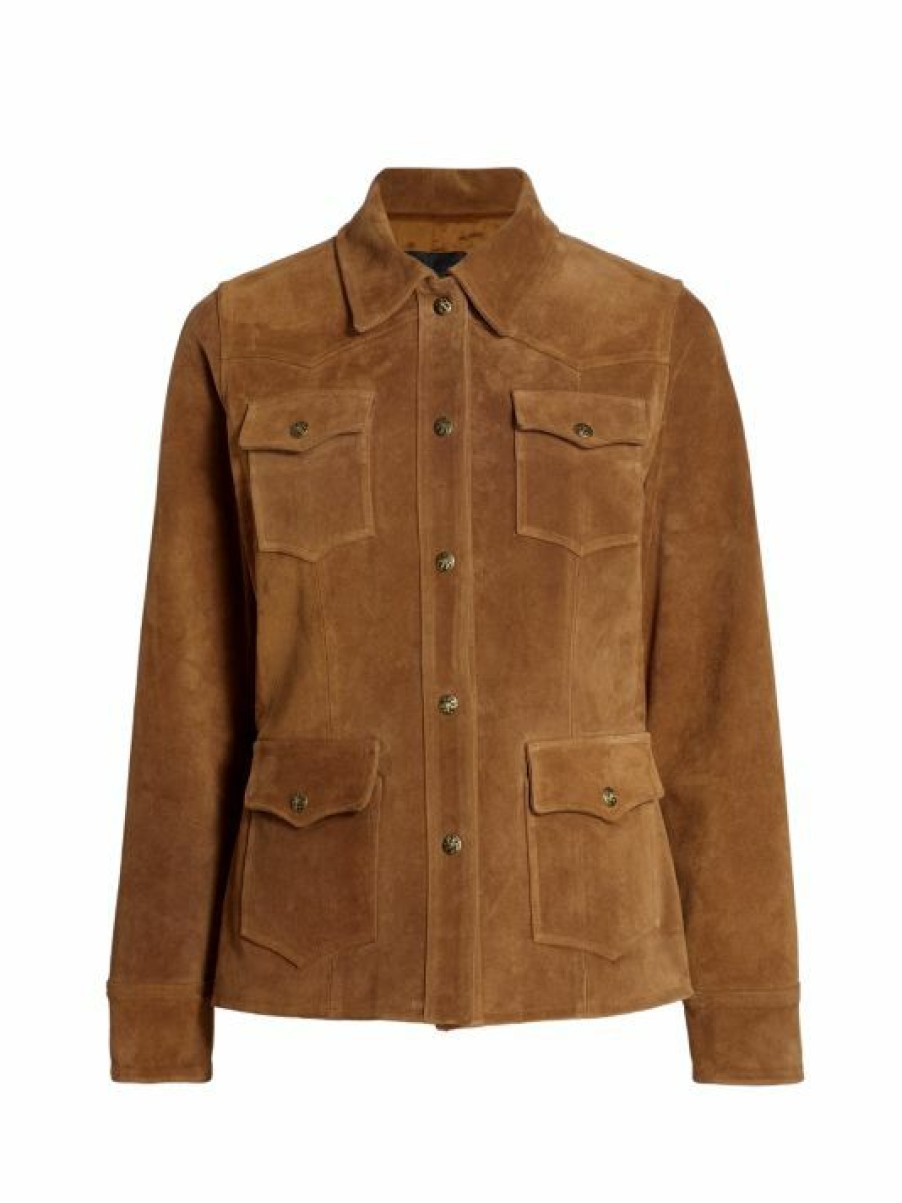 * Nili Lotan Justine Suede Western Jacket | Coats & Jackets