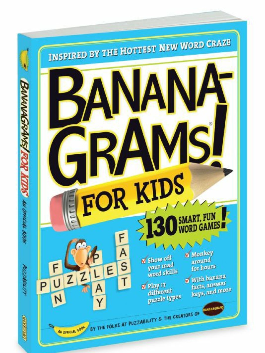 * Workman Publishing Bananagrams For Kids Puzzle Book For Kids | Toys & Books