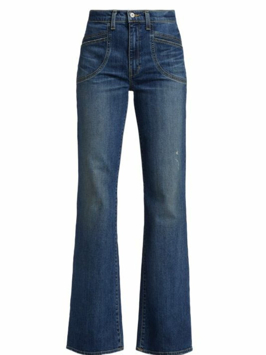 * Nili Lotan Francois High-Rise Stretch Flare Jeans | Jeans