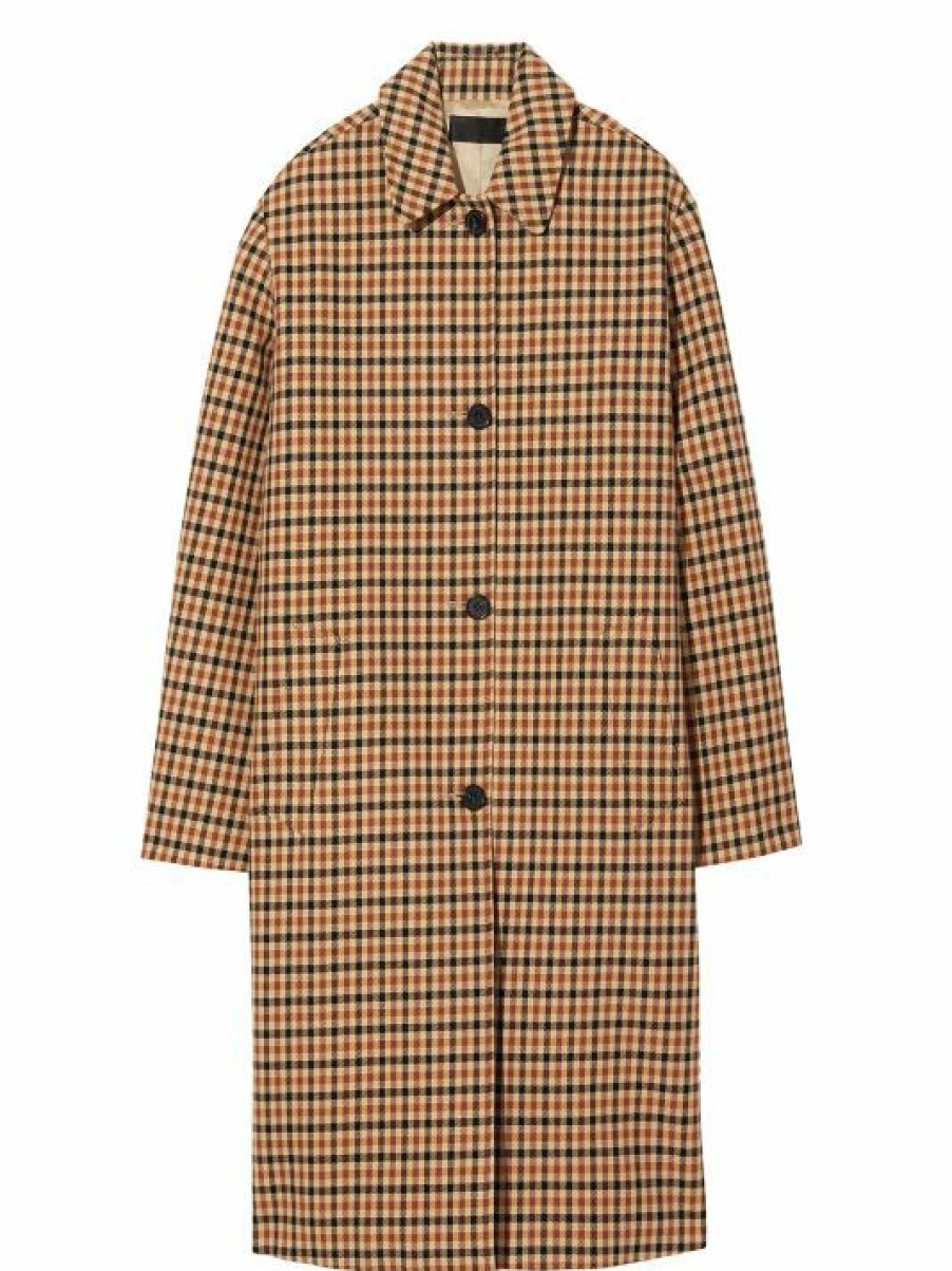 * Nili Lotan Watson Checked Single-Breaste Coat | Coats & Jackets