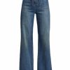 * Nili Lotan Noeme Lace-Up Stretch Wide-Leg Jeans | Jeans